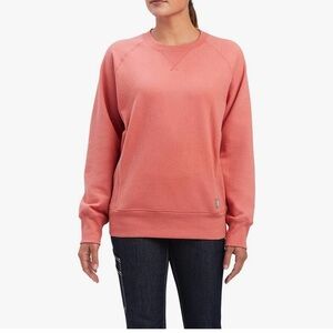 Ariat Women's Crew Neck Sweatshirt in Coral